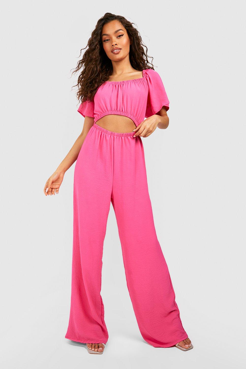 Pink cut hot sale out pants